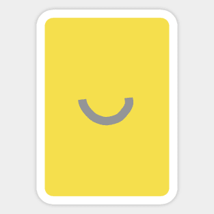 Ultimate Gray Smile Sticker